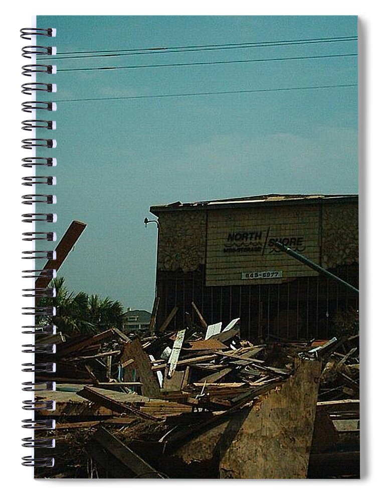 New Orleans Spiral Notebook featuring the photograph Hurricane Katrina Series - 77 by Christopher Lotito