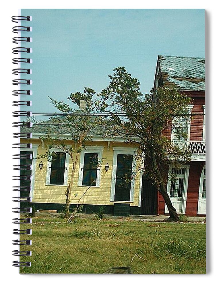  Spiral Notebook featuring the photograph Hurricane Katrina Series - 9 by Christopher Lotito