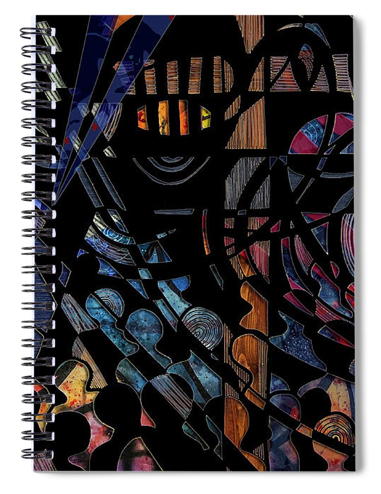 Hypnosis Spiral Notebook featuring the painting Hypnosis by Lynellen Nielsen