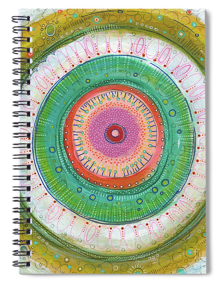 Determined Spiral Notebook featuring the painting I Am Determined by Tanielle Childers