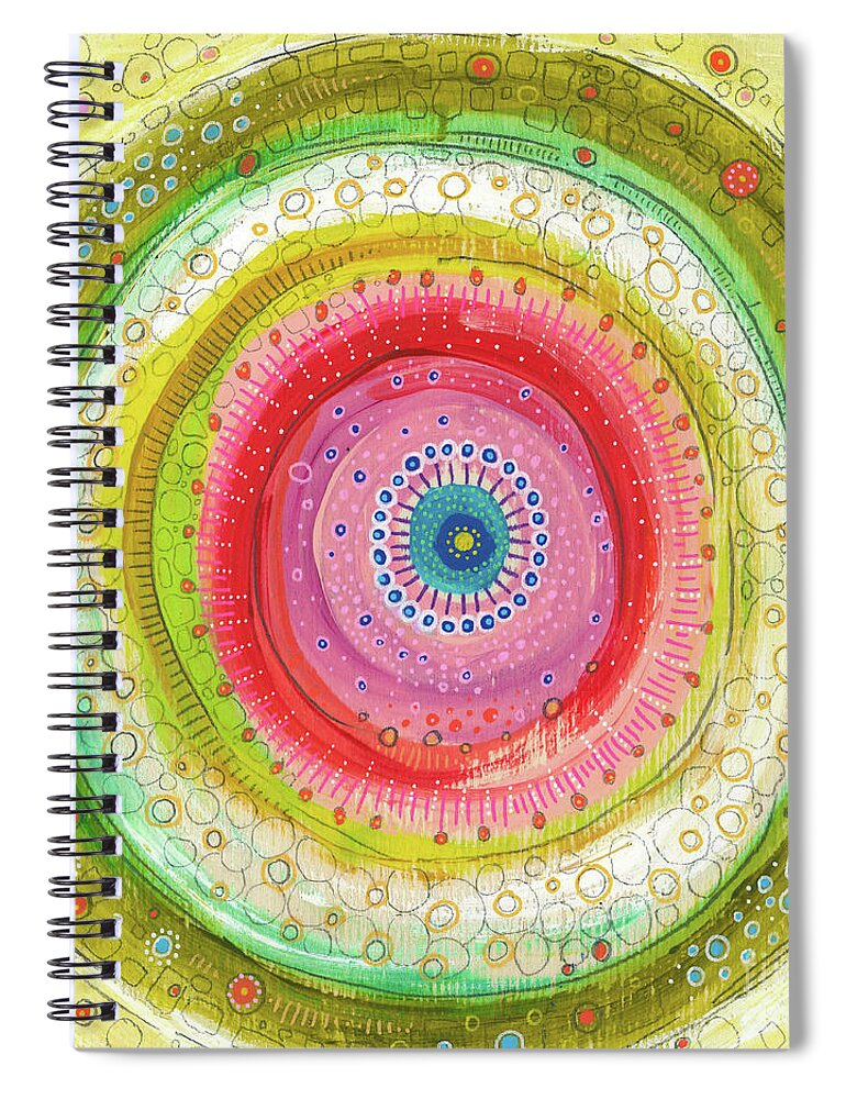 Empowered Spiral Notebook featuring the painting I Am Empowered by Tanielle Childers