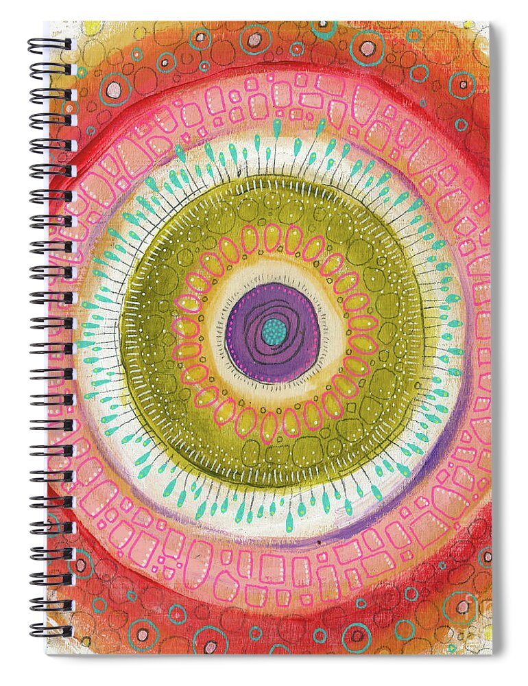 Passionate Spiral Notebook featuring the painting I Am Passionate by Tanielle Childers