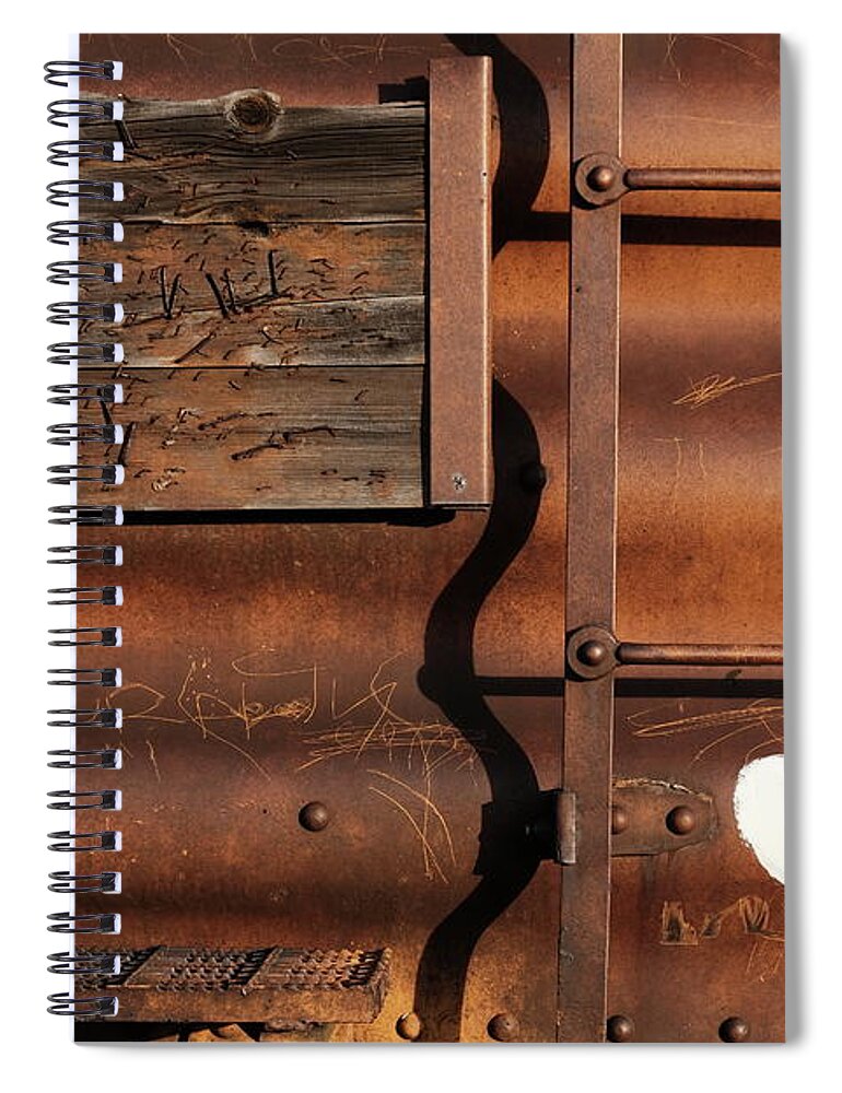 Train Spiral Notebook featuring the photograph I Got One Like For This by Kreddible Trout