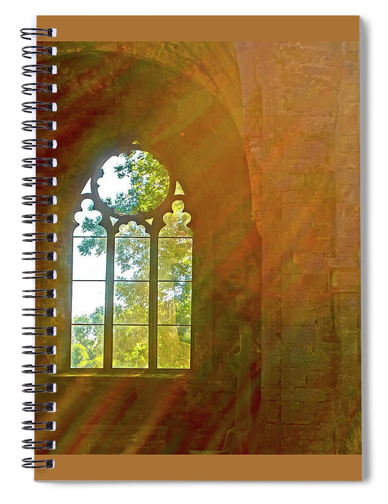 Meditation Spiral Notebook featuring the photograph I Imagine You Can See a Mile or Two by Edward Shmunes