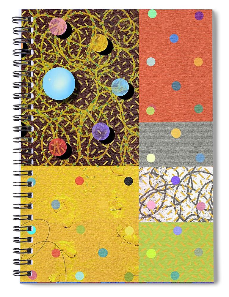  Spiral Notebook featuring the digital art I Maybe Playing by Steve Hayhurst