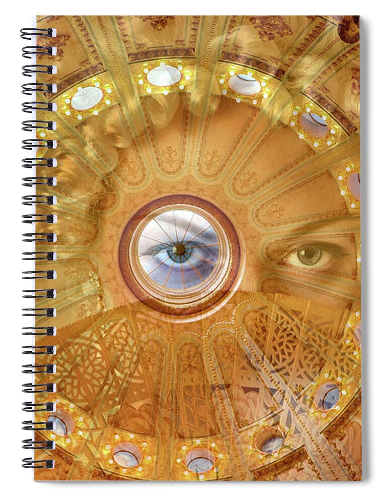 Sci-fi Spiral Notebook featuring the photograph I Spy... by Marilyn MacCrakin