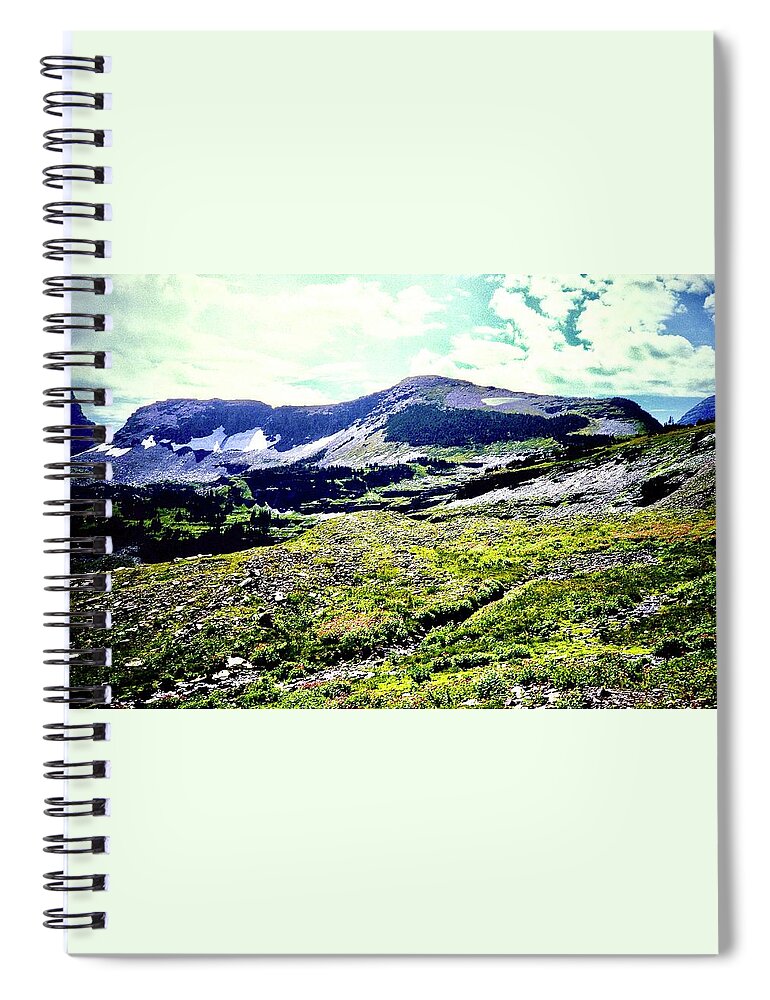  Spiral Notebook featuring the photograph Ice Plateau by Gordon James