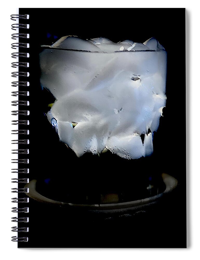 Ice Spiral Notebook featuring the photograph ICE by Ron Roberts