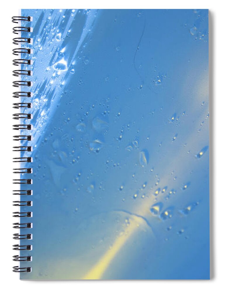 Abstract Spiral Notebook featuring the photograph Icey Hot by Jim Signorelli