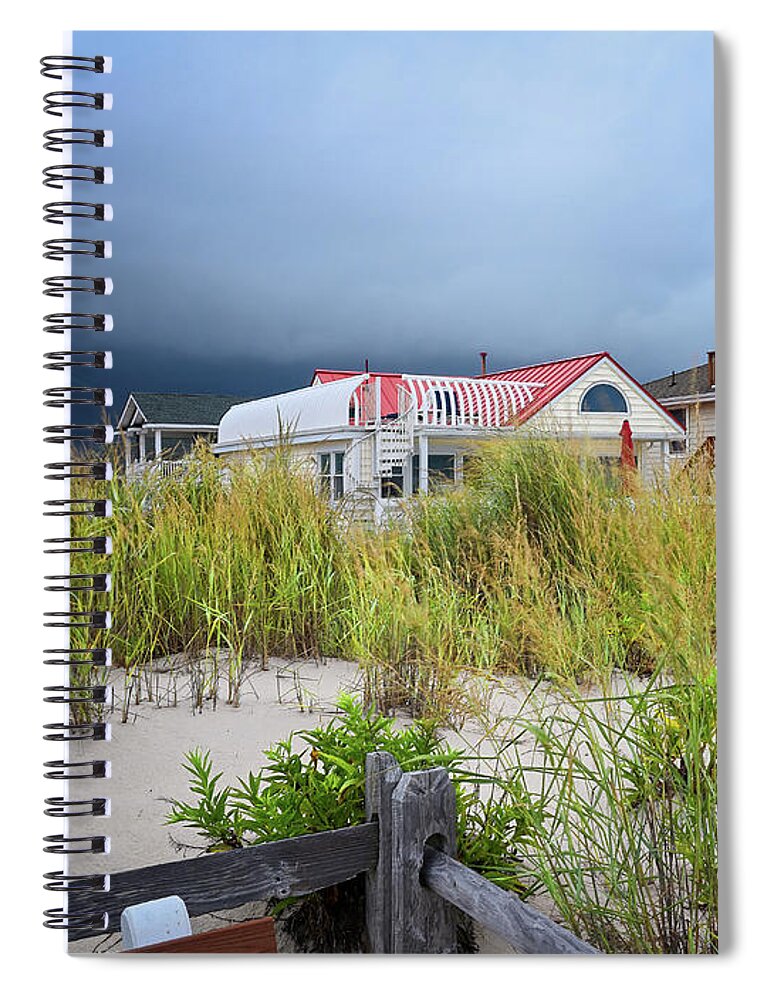 Beach Spiral Notebook featuring the photograph Ida Approaching by Steven Nelson