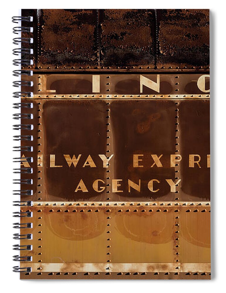 Train Spiral Notebook featuring the photograph Illinois Train by Stephen Holst
