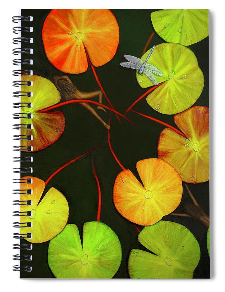 Kim Mcclinton Spiral Notebook featuring the painting Immersion by Kim McClinton