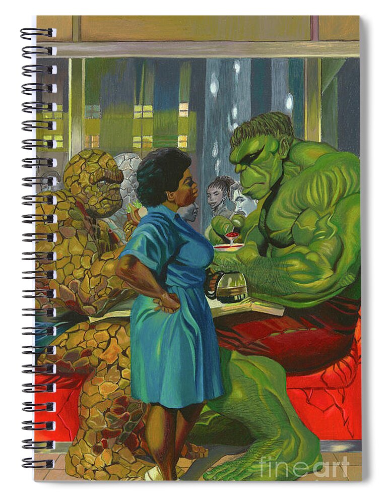Color Pencil Spiral Notebook featuring the drawing Immortal Hulk #41 by Philippe Thomas