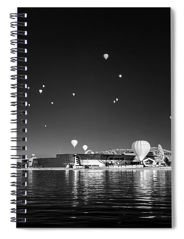 Canberra Spiral Notebook featuring the photograph In Between by Ari Rex