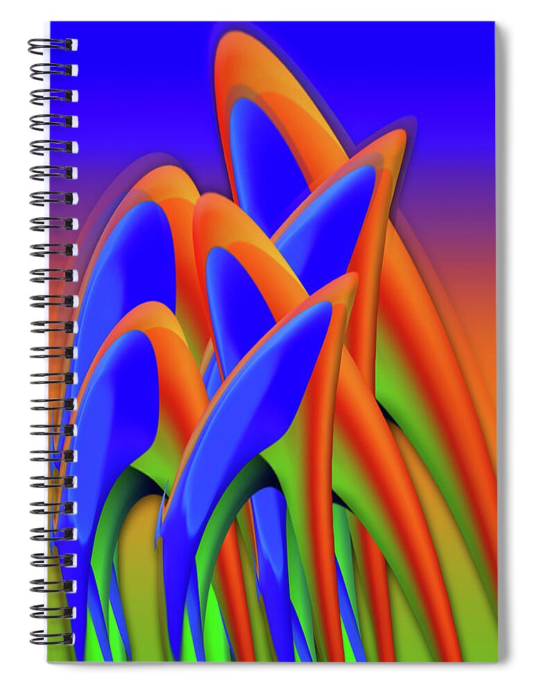 Mighty Sight Studio Spiral Notebook featuring the digital art In Craving We Trust by Steve Sperry