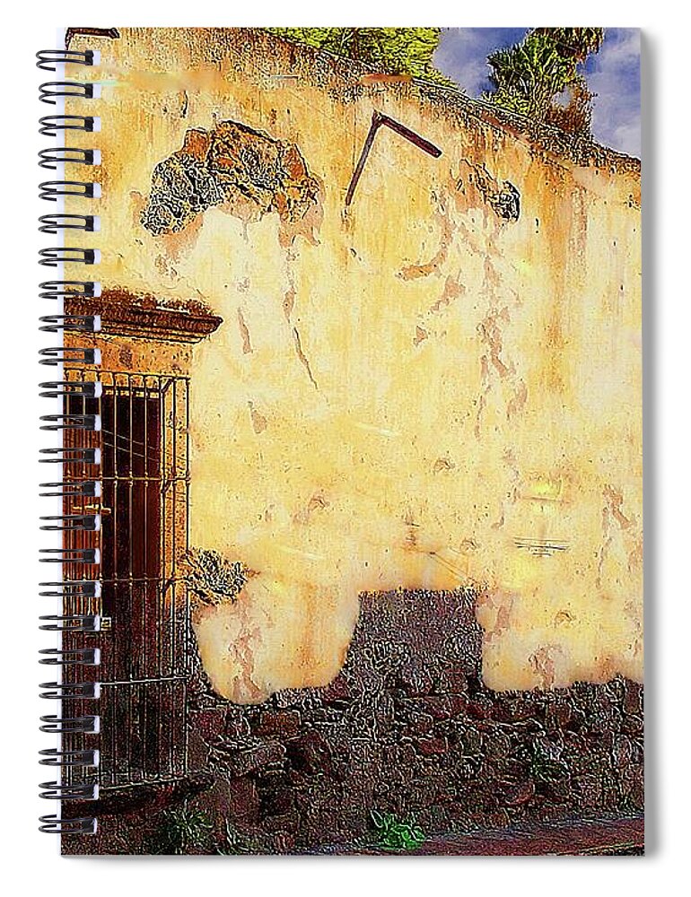 Old Spiral Notebook featuring the photograph In Old Mexico by John Kolenberg