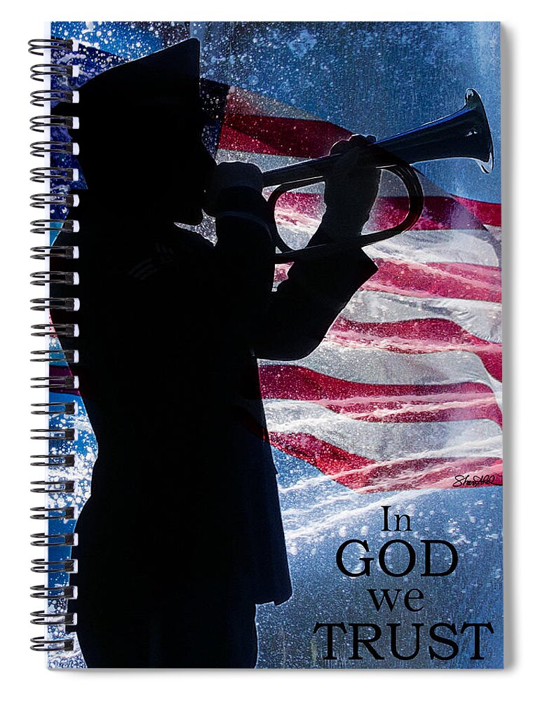  Spiral Notebook featuring the photograph In Remembrance by Shara Abel