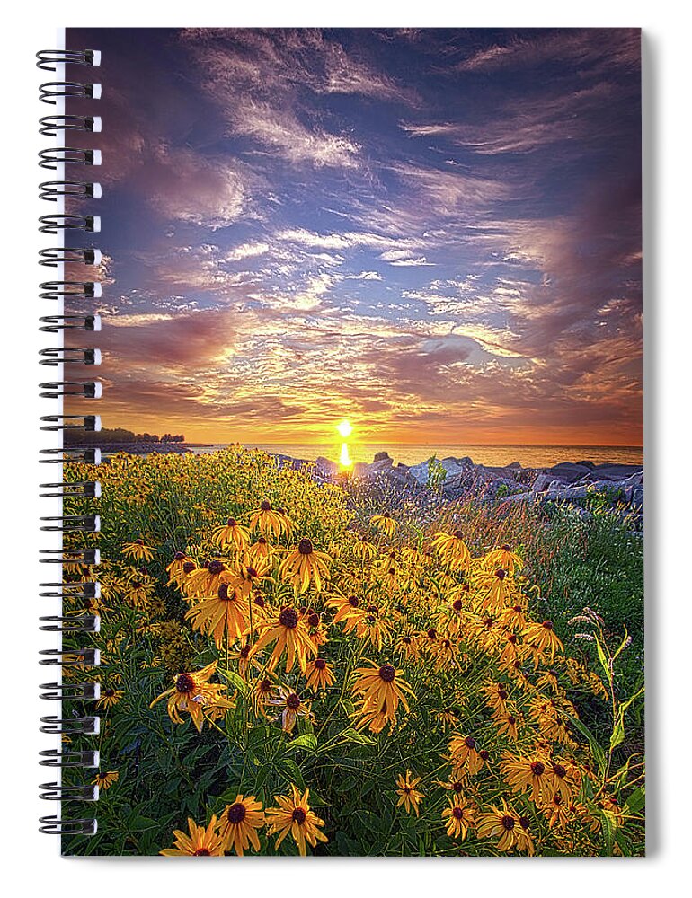  Unity Spiral Notebook featuring the photograph In The Moment by Phil Koch