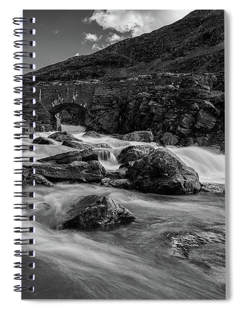Landscape Spiral Notebook featuring the photograph in the Scandinavian mountains by Andreas Levi