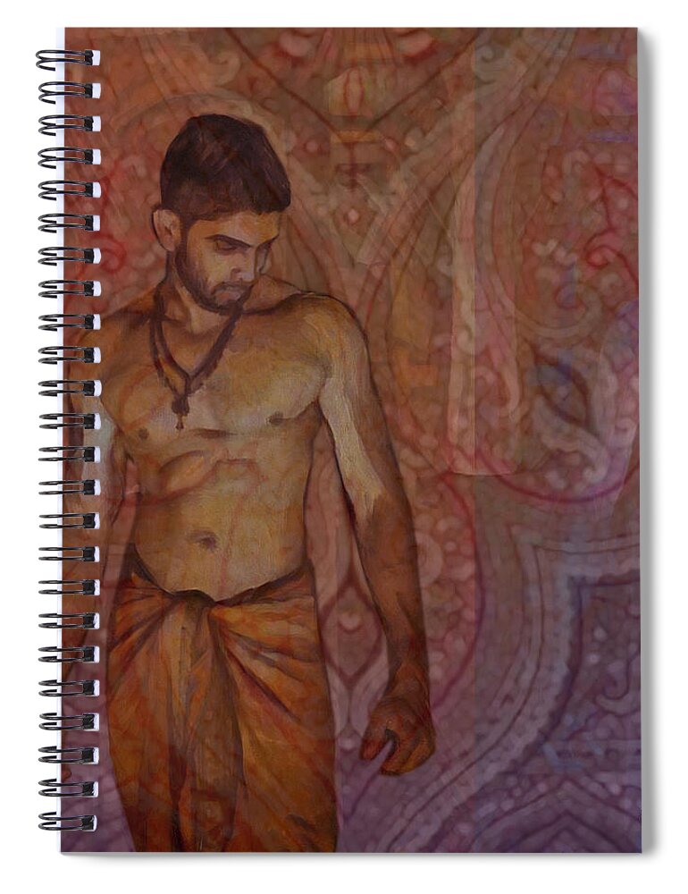 Sexy Spiral Notebook featuring the digital art Indra by Richard Laeton