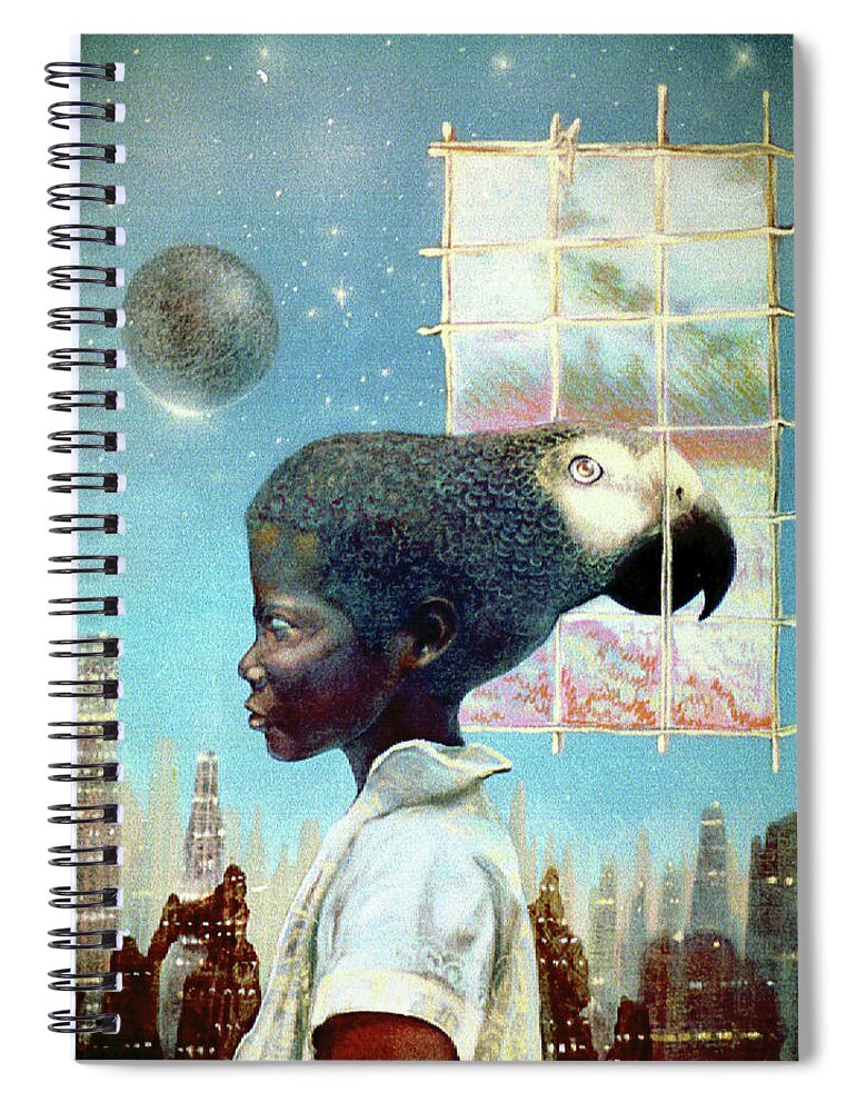 Portrait Of Young Man Spiral Notebook featuring the painting Inherit The Earth by William Stoneham