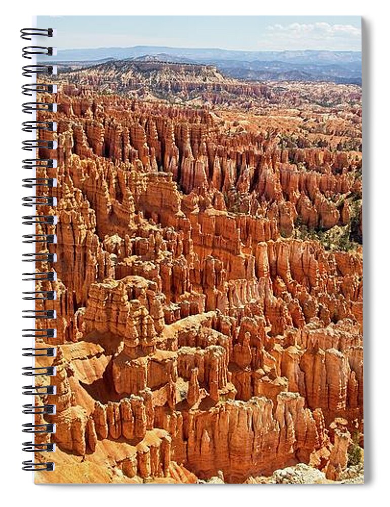 Blue Spiral Notebook featuring the photograph Inspiration Point by Ronald Lutz