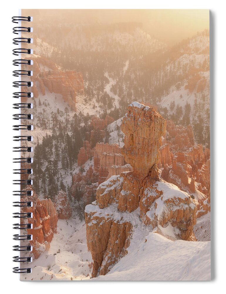 Bryce Canyon Spiral Notebook featuring the photograph Inspiration Point Sunrise by Dustin LeFevre