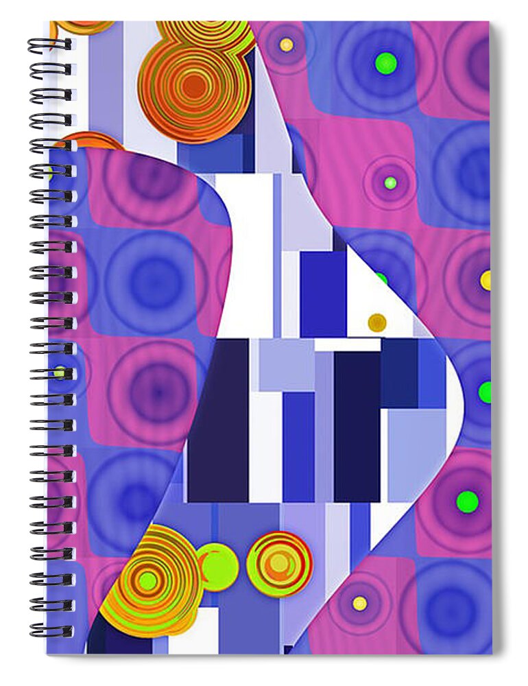 Klimt Spiral Notebook featuring the photograph Inspired By Klimt 2 by Theresa Tahara