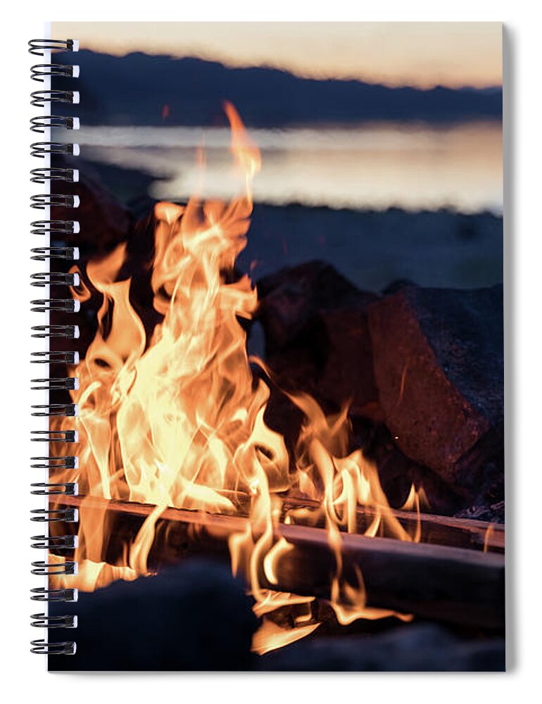 Campfire Spiral Notebook featuring the photograph Instant Calm by Margaret Pitcher