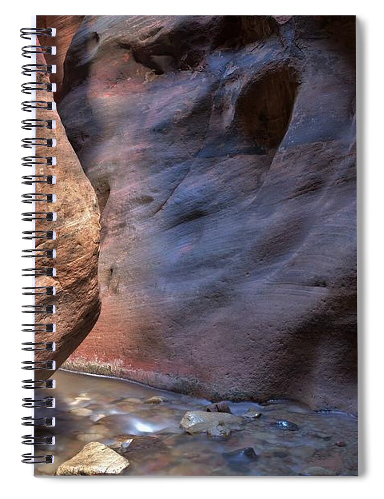 Intimate Canyon Spiral Notebook featuring the photograph Intimate Canyon by Heidi Fickinger