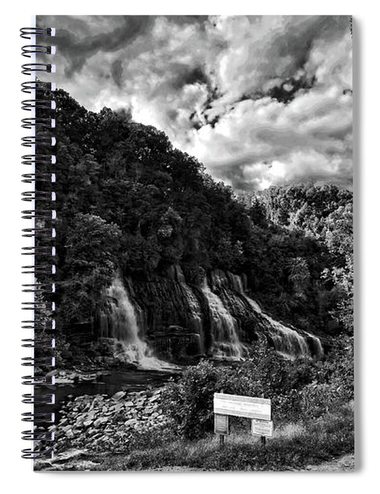 Falls Spiral Notebook featuring the photograph Into the Gorge by George Taylor