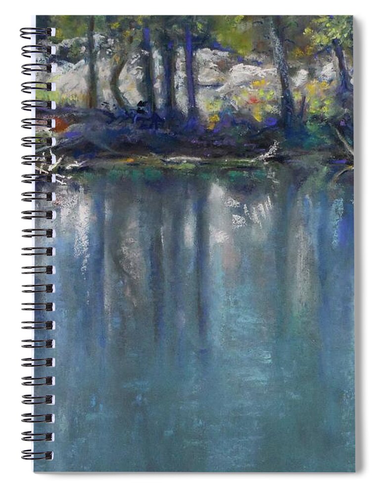 High Country Spiral Notebook featuring the pastel Into the High Country by Sandra Lee Scott