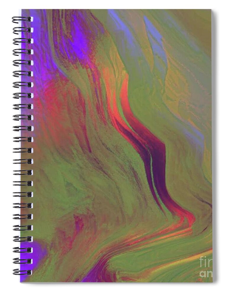  Spiral Notebook featuring the digital art Intrigued by Glenn Hernandez