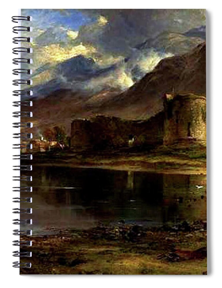Inverlochy Castle Spiral Notebook featuring the painting Inverlochy Castle by Horatio McCulloch