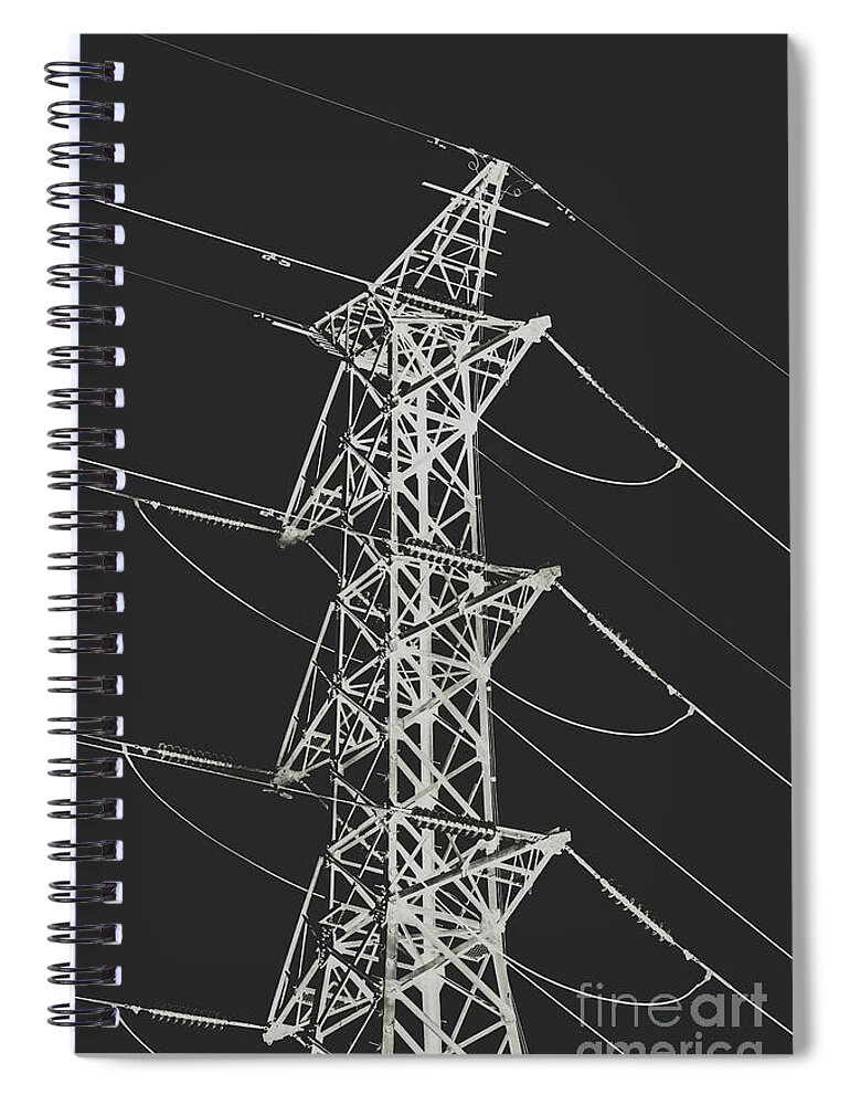 Electrical Spiral Notebook featuring the photograph Inverter by Jorgo Photography