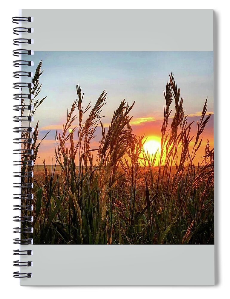 Iphonography Spiral Notebook featuring the photograph Iphonography Sunset 5 by Julie Powell