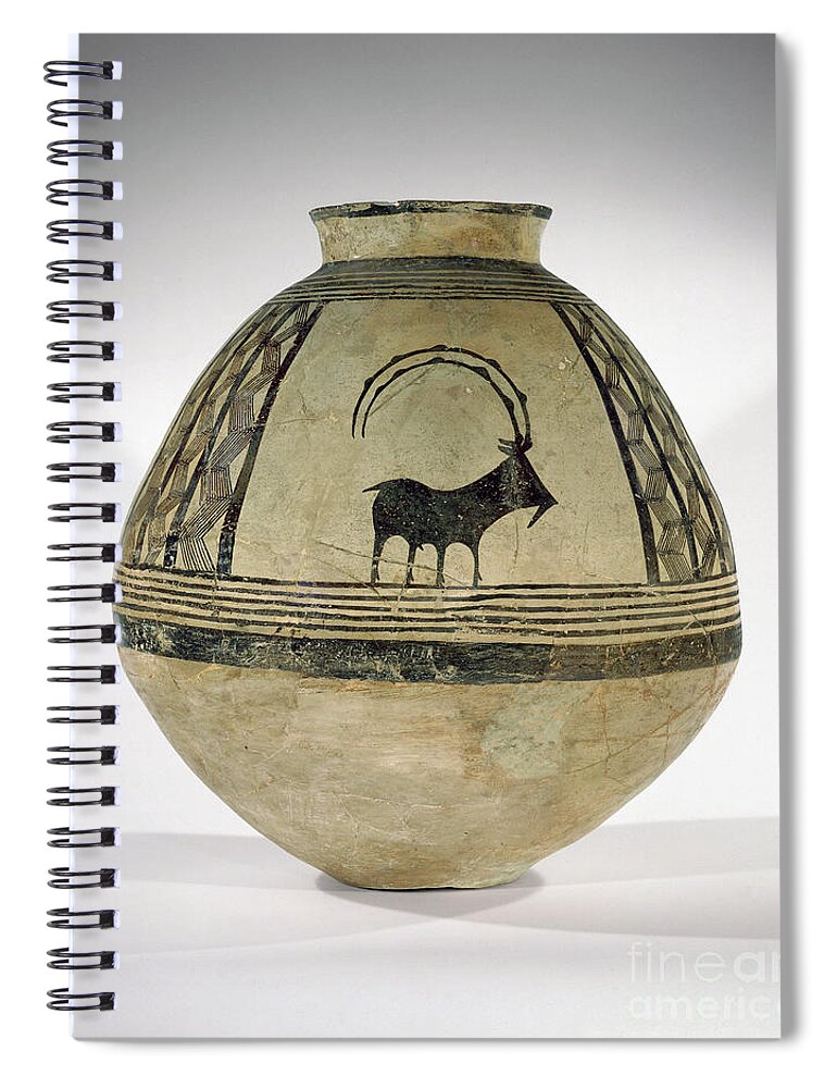 4th Millenium B. C. Spiral Notebook featuring the ceramic art Iranian Storage Jar by Granger