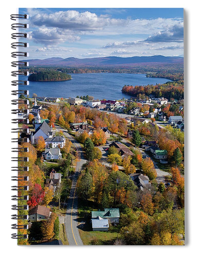 Island Pond Spiral Notebook featuring the photograph Island Pond Vermont by John Rowe