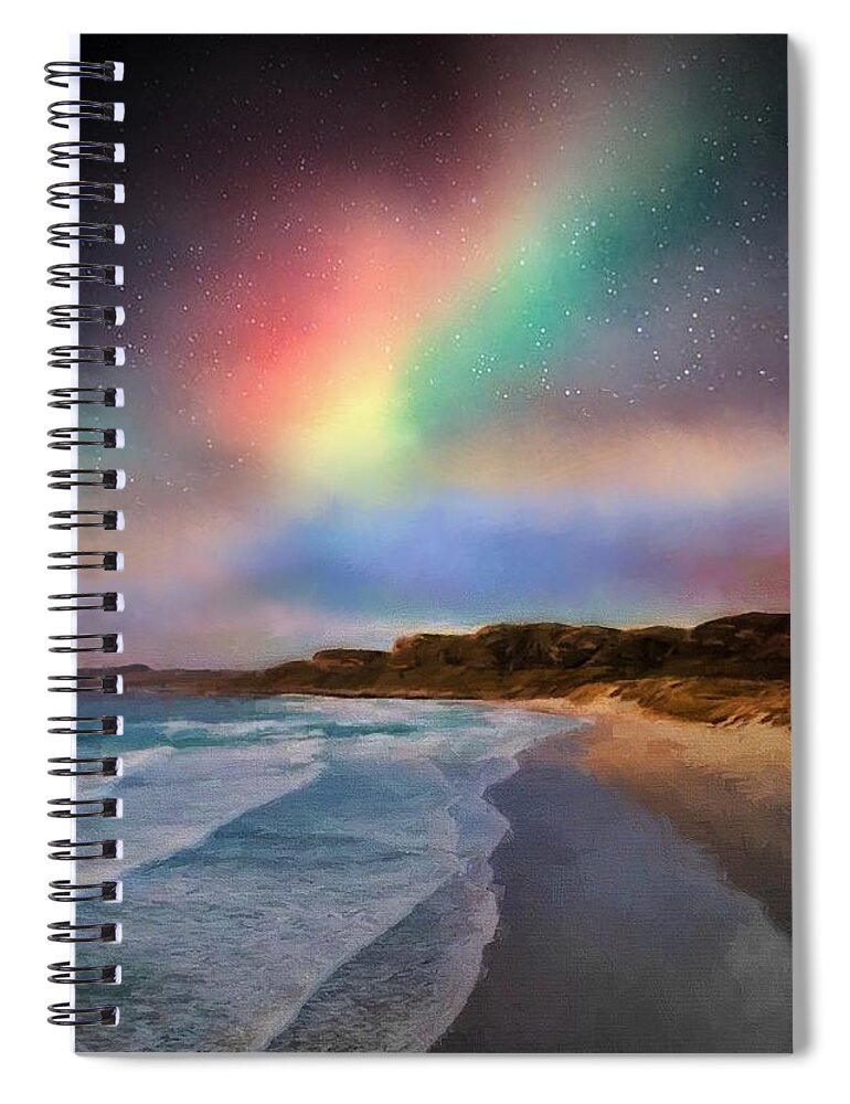 Islay Spiral Notebook featuring the digital art Islay Dreaming # 4 by Don DePaola