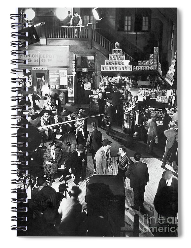 1934 Spiral Notebook featuring the photograph It Happened One Night by Granger