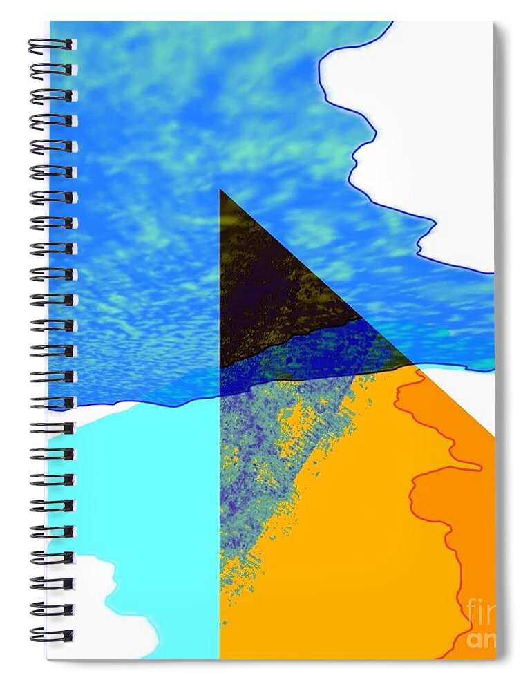 Abstract Art Spiral Notebook featuring the digital art It Will Make Our Hearts Leap by Jeremiah Ray