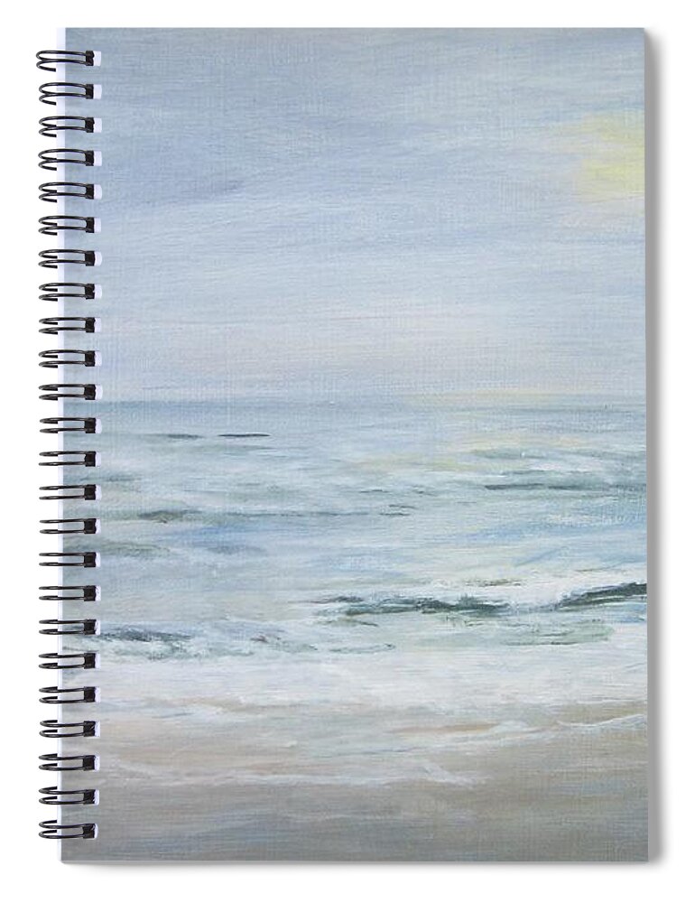 Acrylic Spiral Notebook featuring the painting It's a New Day by Paula Pagliughi