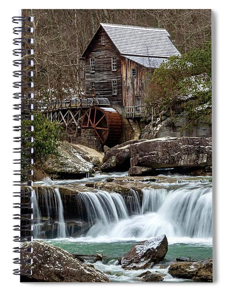 Snow Spiral Notebook featuring the photograph Its Starting To Snow by Chris Berrier