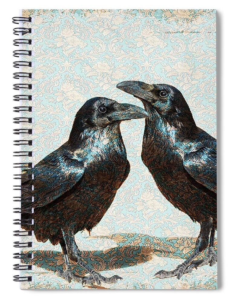Raven Spiral Notebook featuring the photograph It's Those Guys by Mary Hone