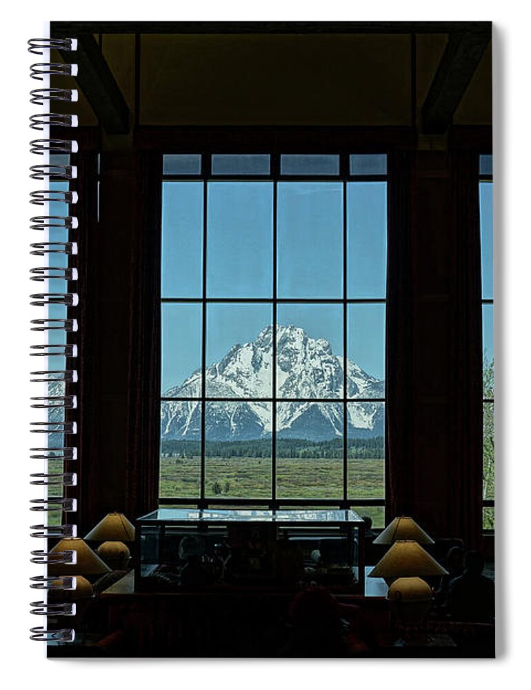 Jackson Lake Lodge Spiral Notebook featuring the photograph Jackson Lake Lodge by David Armstrong