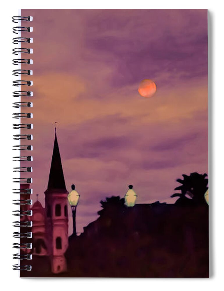Jackson Square Spiral Notebook featuring the photograph Jackson Square by Edward Shmunes