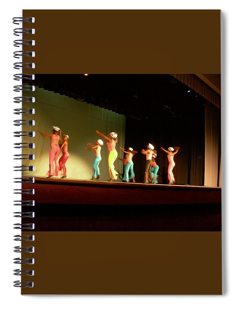 Dancers Spiral Notebook featuring the painting Jamboreee5 by Trevor A Smith