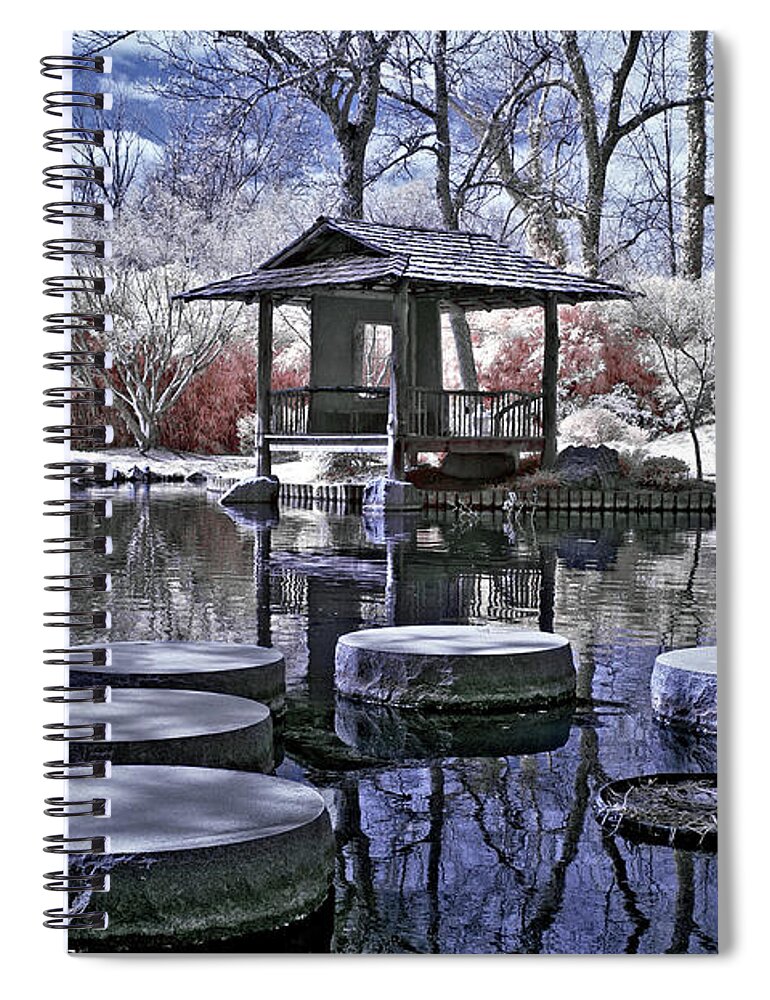 Religion Spiral Notebook featuring the photograph Japanese Prayer Room by Anthony M Davis