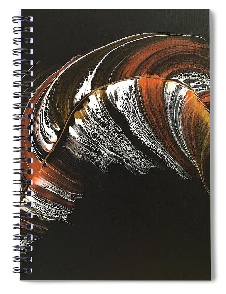 Abstract Spiral Notebook featuring the painting Jenny by Soraya Silvestri