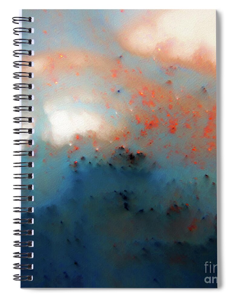 White Spiral Notebook featuring the painting Jeremiah 29 11 Never Lose Hope in Hard Times by Mark Lawrence